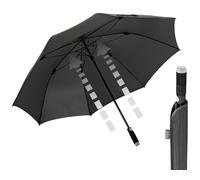 Partnerschirm EUROSCHIRM "birdiepal Automatic, schwarz", Damen, schwarz, Bezug: 100% Polyester, uni, Regenschirme Partnerschirm, Regenschirm für Zwei, mit extra großem Dach, Automatik (18923610-0)