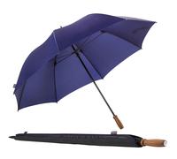 Partnerschirm EUROSCHIRM "birdiepal classic, marine", Damen, blau (marineblau), Bezug: 100% Polyamid, uni, Regenschirme Partnerschirm, Regenschirm für Zwei, mit Echtholzgriff aus Nussbaum (24880642-0)