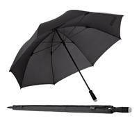 Partnerschirm EUROSCHIRM "birdiepal compact", Damen, schwarz, Bezug: 100% Polyamid, uni, Regenschirme Partnerschirm, Regenschirm für Zwei, mit extra großem Dach (77129826-0)