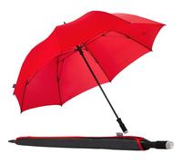 Partnerschirm EUROSCHIRM "birdiepal windflex", Damen, rot, Bezug: 100% Polyamid, uni, Regenschirme Partnerschirm, Regenschirm für Zwei, mit extra großem Dach und Windflex-System (75398402-0)