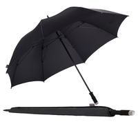 Partnerschirm EUROSCHIRM "birdiepal windflex", Damen, schwarz, Bezug: 100% Polyamid, uni, Regenschirme Partnerschirm, Regenschirm für Zwei, mit extra großem Dach und Windflex-System (809276-0)