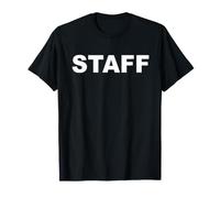 Party, Event and Business Staff or Crew Uniform - Mitarbeiterteam Staff T-Shirt - Unisex Erwachsene - Schwarz - Small