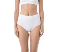 Party HuB Damen-Slips mit hohem Baumwollanteil, elastische Taille, volle Abdeckung, weich, atmungsaktiv, bequeme Stretch-Unterhose für den Alltag, 12 Stück, Weiß, 12 Stück, 24-26