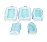 PartyKindom 5stücke Kompressions-packwürfel-Set aus Polyester für Reisen um Kleidung Schuhe Elektronik und Toilettenartikel zu Organisieren Komprimieren als Gepäckorganizer für Koffer