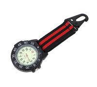 PartyKindom Karabiner Uhr Outdoor Taschenuhr mit Nylonband und Zinklegierung Gehäuse Einfach zu Tragen und Genaue für Wanderung und Rucksacktouren