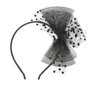 PartyKindom Netz-spitzen-stirnband Für Damen Modischer Haarverschluss Mit Tüll-design Schlichtes Schwarzes Stirnband Stilvolles Haarreif Geeignet Für Partys Und Besondere Anlässe