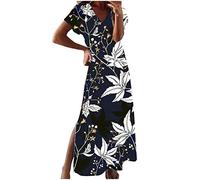 Partykleid Damen Frühlingsangebote Vintage Elegante Kleider Ärmellos Faltenkleider Herbst Knielang Leicht Elegant Neckholder Kleid Festlich Midikleid meine bestellungen anzeigen Sommer Casual Str