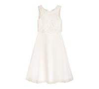 Partykleid DANAMADE "DANAMADE Dresses DOTTILIE", Mädchen, Gr. 146, EURO, weiß (ivory), Obermaterial: 100% Polyester. Futter: 100% Polyester, Kleider Partykleid (95153706-146) ivory