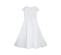 Partykleid DANAMADE "DANAMADE Dresses DPOLINA", Mädchen, Gr. 152, EURO, weiß, Obermaterial: 100% Polyester. Futter: 100% Polyester, Kleider Partykleid (55128049-152) weiß