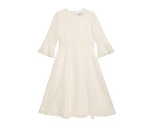 Partykleid DANAMADE "DANAMADE Dresses Mädchenkleid", Mädchen, Gr. 152, EURO, ivory, Oberteil: 95% Polyester, 5% Elasthan. Rock: 100% Polyester. Futter: 100%Polyester, Kleider Partykleid (46477328-152)