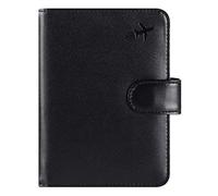 PASCACOO Reisepasshülle, Brieftasche, RFID-blockierend, Leder, Kartenetui, Reisezubehör für Damen und Herren, Z #Schwarz, klassisch