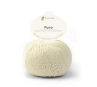 PASCUALI | Puno | Strickwolle aus 70% Baumwolle und 30% Alpakawolle Alpaka Wolle Alpaca Baby zum Stricken und Häkeln, 1 Knäuel - 50g - Farbe:Birkenbaum 20