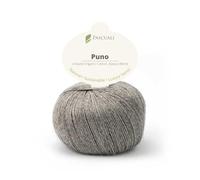 PASCUALI | Puno | Strickwolle aus 70% Baumwolle und 30% Alpakawolle Alpaka Wolle Alpaca Baby zum Stricken und Häkeln, 1 Knäuel - 50g - Farbe:Eichenbaum 30