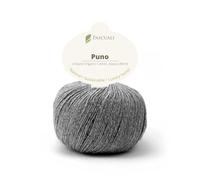 PASCUALI | Puno | Strickwolle aus 70% Baumwolle und 30% Alpakawolle Alpaka Wolle Alpaca Baby zum Stricken und Häkeln, 1 Knäuel - 50g - Farbe:Eukalyptusbaum 32