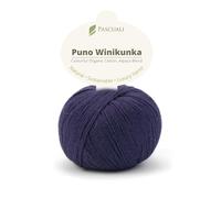 PASCUALI | Puno Winikunka | Strickwolle aus 70% Baumwolle und 30% Alpakawolle Alpaka Wolle Alpaca Baby zum Stricken und Häkeln, 1 Knäuel - 50g - Farbe:Quarz 53