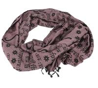 Pashmina Viskose Schal/Stola mit OM Muster, weich | Seidig weicher Schal, beidseitig tragbar, Unisex, 100% Viskose, vielseitig kombinierbar, elegantes Accessoire.