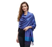 PASKMLNA Pashmina-Schal, Paisleymuster, Jacquard, Stola, Türkis, Lavendel, Large