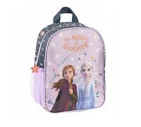 PASO - Rucksack Kinder Schultasche Kindergarten mit Aufdruck Kinderrucksack für Mädchen - Kinder Geschenk inkl. leuchtende Anhänger - Frozen Motiv