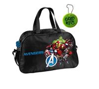 Paso - Sporttasche Kinder für Mädchen & Jungen - Umhängetasche mit Avengers Motiv - Schwimmtasche mit verstärktem Boden - Trainingstasche 40 x 25 x 15 cm