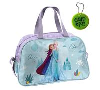 Paso - Sporttasche Kinder für Mädchen & Jungen - Umhängetasche mit Frozen Motiv - Schwimmtasche mit verstärktem Boden - Trainingstasche 40 x 25 x 15 cm