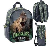 PASO Unisex Kinder Dinosaur Schulrucksack, 28 x 22 x 10 cm, mehrfarbig, 28 x 22 x 10 cm
