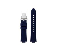 Passend for Casio EFR-S108D EFS-S570 ECB-10YDC Modifiziertes konkaves Silikon-Uhrenarmband(A-Blue-silver,For EFR-S108D)