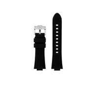Passend for Casio GST-B300 MWA-100H MWD-100H Erhöhtes Nylon/Silikon Herren 20mm Ersatzarmband(A-Black Silver)
