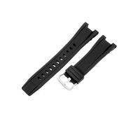 Passend for G-SHOCK Silikonharz Schwarzes Uhrenarmband Passend for Casio Heart Of Steel GST-W300G S130 B100 Atmungsaktives weiches Armband(Black-Steel-K5)