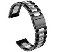 Passend für Casio MDV106-1AV / MTP-VD01 Uhrenarmbänder für Herren, 22 mm Edelstahl, Schnellentriegelung, Ersatzarmband für Casio MDV-106 Serie (Schwarz/Silber)