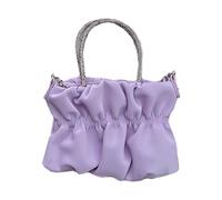 Passende Cloud Umhängetasche für Damen, plissierte Schultertasche, Damen Ketten Umhängetasche, Sommer kleine quadratische Handtasche für Damen, Cloud All Matching Schulter Kurier Umhängetasche mit
