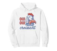 Passende Paris Vacation Foodie Oui Croissant Dog Lover Pullover Hoodie