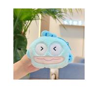 (Passende Perlenkette) Plüsch-Clownfisch, hübsche Geldbörse, praktische Münzaufbewahrung, weicher Schlüsselanhänger