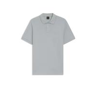 BOSS Slim-Fit Polohemd aus Stretch-Baumwolle mit Logo-Aufnäher - Style Passenger, 50507803 Hellgrau S