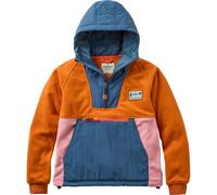 Passenger - Women's Bryni Recycled Hooded Polar Fleece - Fleecepullover, Gr. L, bunt (DarkDenim/SunsetOrange)
