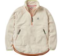 Passenger - Fleece Pullover mit Kragen mit Reißverschluss - Folksy Recycled Sherpa Fleece W Oat für Damen aus Wolle - Größe XS - Beige Beige XS