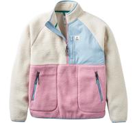 Passenger Home 2.0 Recycled Sherpa Half-Zip Fleece Pullover oatmeal / pink haze Damen Gr. S
