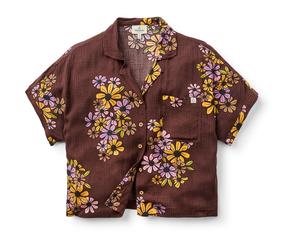 Passenger Damen Kurzarmhemd Arden Short Sleeve Shirt Eco Vero Schwarz S