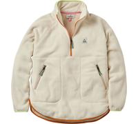 Passenger - Fleece Pullover mit Kragen mit Reißverschluss - Folksy Recycled Sherpa Fleece W Oat für Damen aus Wolle - Größe S - Beige Beige S