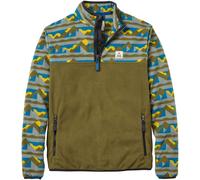 Passenger Herren Set Off Polar 1/4 Zip Pullover (Größe M, oliv)