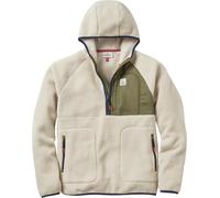Passenger - Kapuzenpullover aus recyceltem Fleece - Ventura 1/2 Zip Recycled Sherpa Fleece Oatmeal Khaki für Herren - Größe M - Beige Beige M