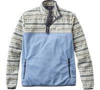Passenger - Recyceltes Fleece mit Kragen und Reißverschluss - Set Off Recycled Polar 1/4 Zip Fleece Geo Stripe Birch für Herren - Größe L - Braun Braun L