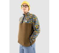 Passenger Set Off Recycled Polar 1/4 Zip Half-Zip Fleece Pullover views dark olive Herren Gr. L