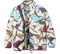 Passenger - Sherpa Pullover mit Reißverschluss - Fairbanks 2.0 Full Zip Recycled Sherpa Fleece Abstract Trails W Off White für Damen aus Wolle - Größe Weiß M