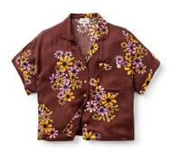 Passenger Damen Kurzarmhemd Arden Short Sleeve Shirt Eco Vero Schwarz S
