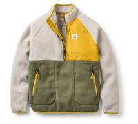 Passenger - Women's Home 2.0 1/2 Zip Recycled Sherpa Fleece - Fleecejacke, Gr. L, bunt (VintageWhite/DustyOlive)