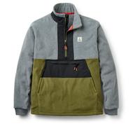 Passenger Woodland Hoodless 2.0 Half-Zip Fleece Pullover grey marl / khaki Herren Gr. M
