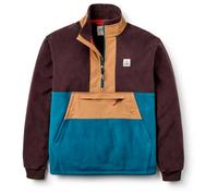 Passenger - Woodland Hoodless 2.0 1/2 Zip Recycl. Polar Fleece - Fleecejacke, Gr. XL, bunt (Espresso/TidalBlue)