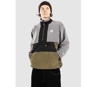 Passenger Woodland Hoodless 2.0 Half-Zip Fleece Pullover grey marl / khaki Herren Gr. L