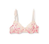 Passionata White Nights, Sehr Bedeckender Bügel-BH, Damen Unterwäsche, Dune/Pink Fluo, 100E