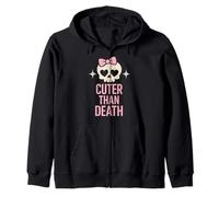 Pastell Horror Girly Slasher Final Girl Pink Goth Vibes Kapuzenjacke